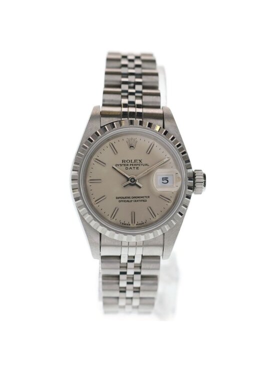Rolex Oyster Perpetual Date Silver Dial Ssat Stainless Steel Automatic Winding main image 5
